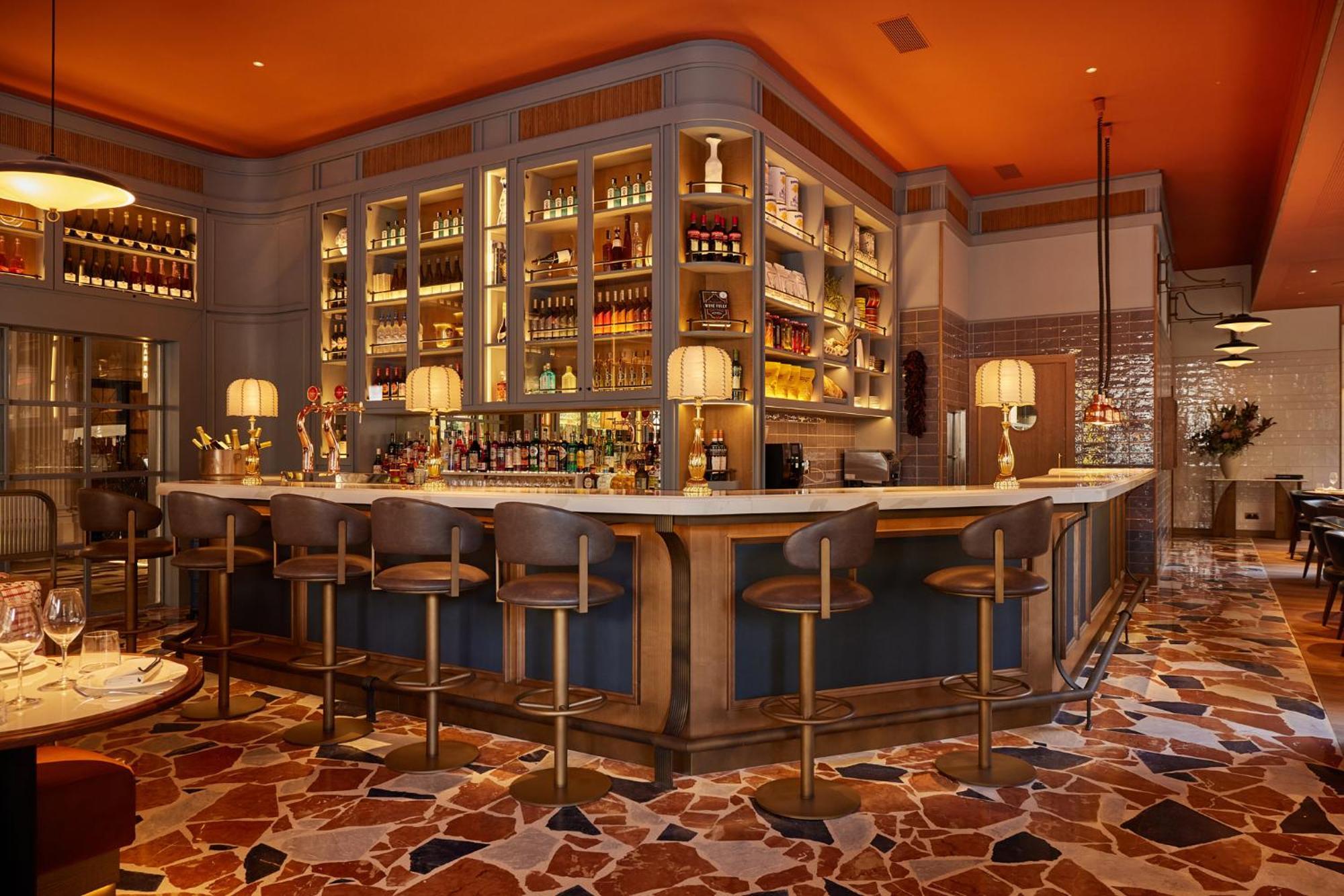 แกรนด์ โฮเต็ล เซ็นทรัล Hotel บาร์เซโลนา ภายนอก รูปภาพ The bar at the restaurant