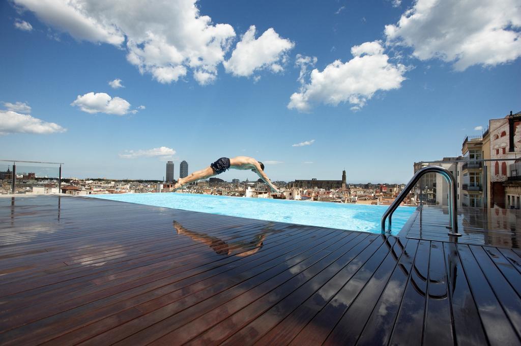 แกรนด์ โฮเต็ล เซ็นทรัล Hotel บาร์เซโลนา สิ่งอำนวยความสะดวก รูปภาพ The rooftop pool